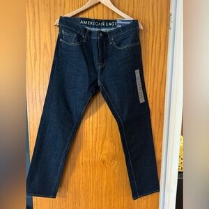 American Eagle Outfitters Skinny Fit Jean In Dark Blue Wash